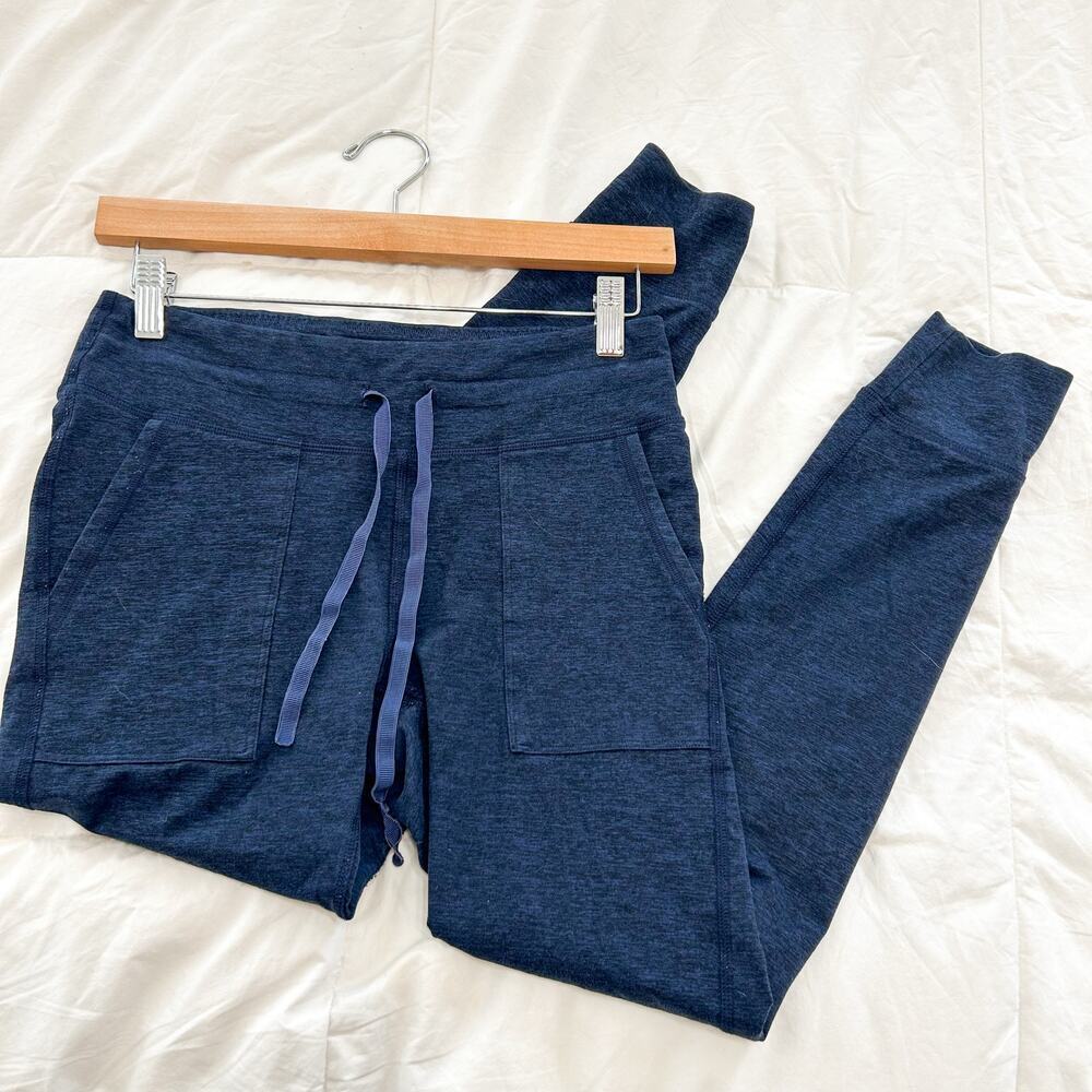 Aerie Chill. Play. Move. Navy Blue Jogger Pants Drawstring Waist Size M EUC - Picture 2 of 6